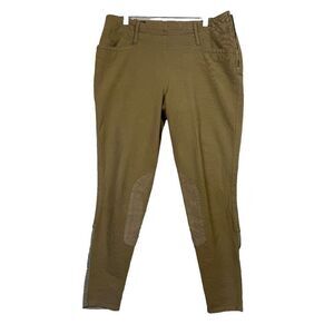 Ariat Equestrian Pants Womens Long Beige Khaki Horse Riding Breeches Western 28L